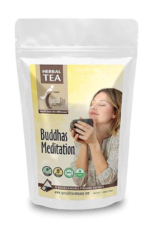 Buddhas Meditation Herbal Tea Pyramid 15 Sachets