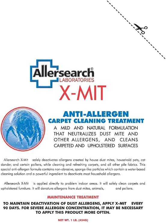 Allersearch X-Mit Anti-Allergen Carpet Cleaning Powder