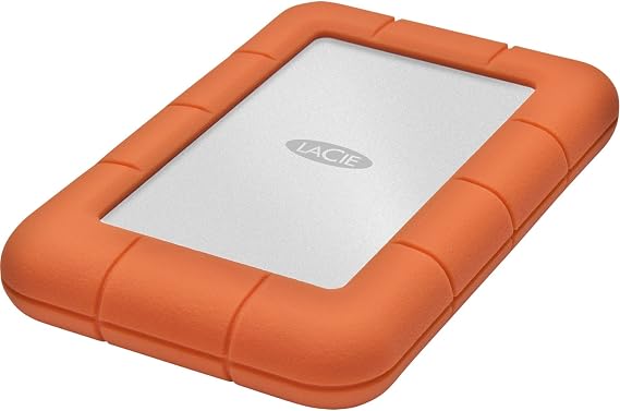 LaCie Rugged Mini 4TB external hard drive 6.35cm (2.5") USB-A (USB 3.2 Gen 1) Silver,Orange 9000