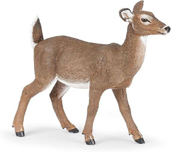 Papo - Realistic Virginia Deer Figure - Ages 3+ Wild Life Collection - Educational Play Forest Animals - Gift Idea Toy for Girls and Boys
