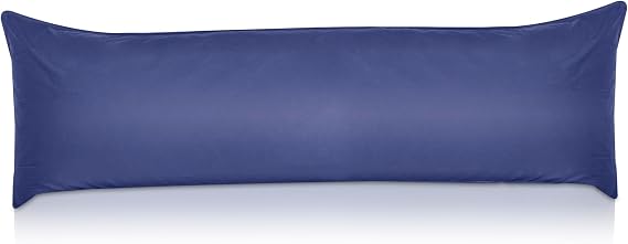 Cotton Body Pillow Cover - Navy 20x72