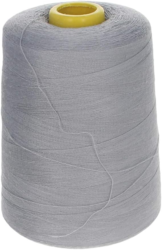 Othmro 1Pcs Polyester Sewing Thread 402 Serger Machine Thread 8000 Yards Each Spools Embroidery Thread Connecting Serger Thread for DIY Sewing Machine and Hand Repair Works Light Gray 366