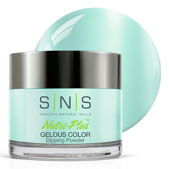 SNS Nail Dip Powder, Gelous Color Dipping Powder - Green Moonstone