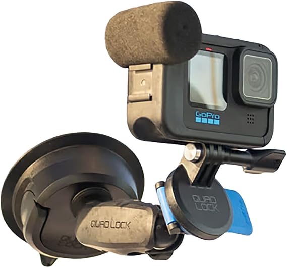 Quad Lock to Action Camera Adaptor,Compatible Mounts, Compatible with GoPro, OSMO Action and Action Cameras