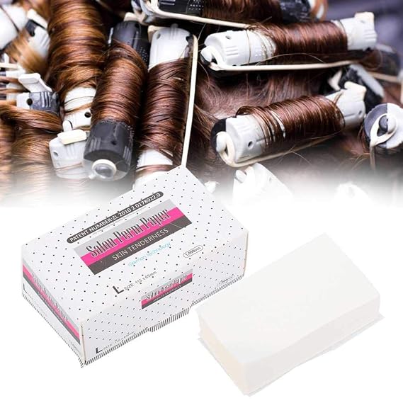 1000 PCS Perm Papers,Breathable Salon Perm Solution kit for Hair Perming Styling-Disposable,Mesh Design,Absorbent,Soft Flexible for Home Cold Hot Perm Styling Tools