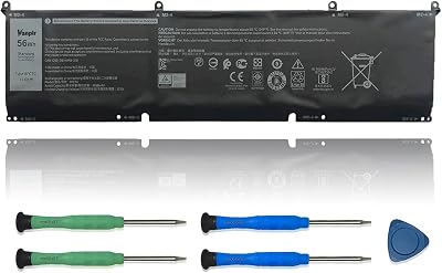 8FCTC Laptop Battery Compatible with Dell XPS 15 9500 Precision 5550 Alienware M15 R3 R4 M17 R3 R4 Series Notebook 69KF2 08FCTC 70N2F 070N2F 0P8P1P 0DVG8M 0M59JH 11.4V 56Wh 4650mAh
