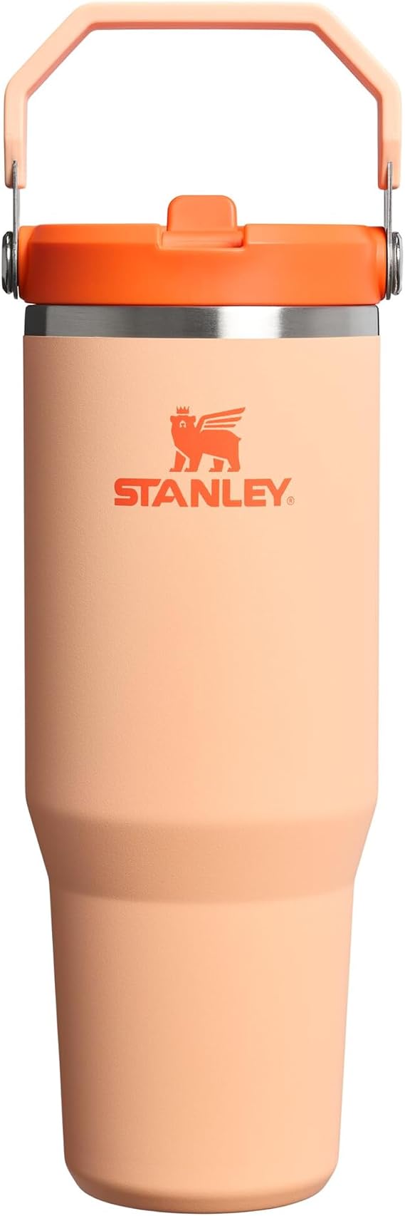 STANLEY IceFlow Flip Straw Tumbler Pipetli Termos Su Şişesi 0.89 Litre - Orange Sherbet | Paslanmaz Çelik