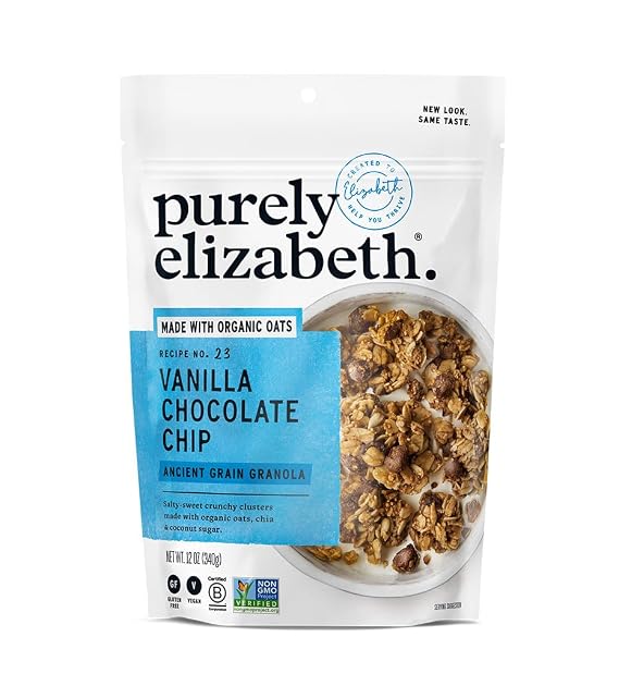 Purely Elizabeth, Granola Ancient Grain Vanilla Chocolate Chip, 12 Ounce