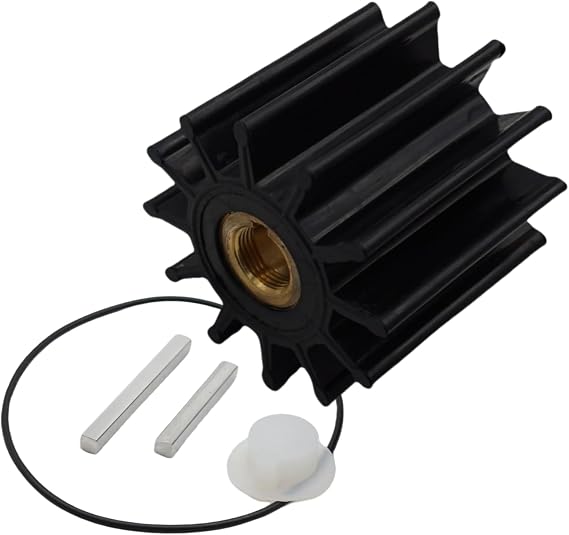 17000K Impeller Kit for Sherwood Water Pump, for Jabsco/JAB 18958-0001, for Johnson Pump 09-704BT-1,for CEF 500164, for JMP 7600, for Caterpillar 7E0321 1W5664 RE49896 GM18793 3802444 3897337