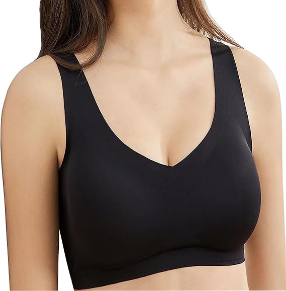 Seamless Mastectomy Bra Post Surgery Bra with Pockets for Breast Prosthesis Breast Form Bralette Daily Bra BG38/XL