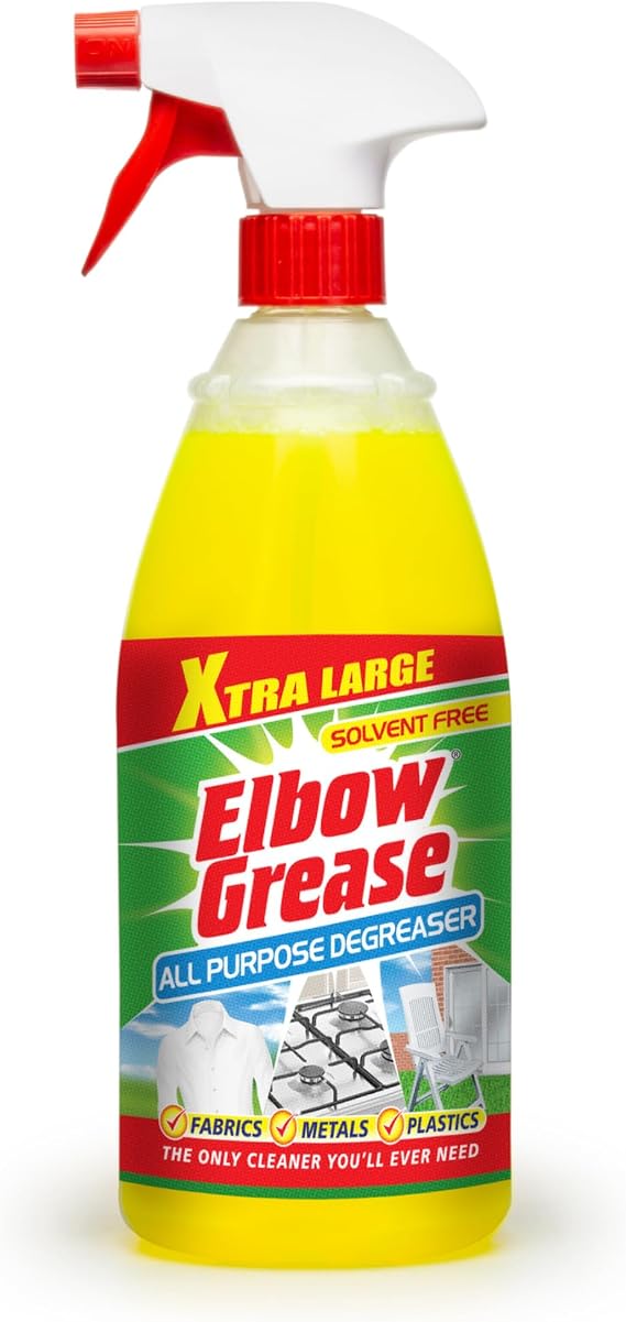 Elbow Grease All Purpose Degreaser Spray Extra Large (1 Litre) | Removes Grease & Oil from Kitchens & Bathroom Surfaces, Outdoor, Vehicles & Fabrics