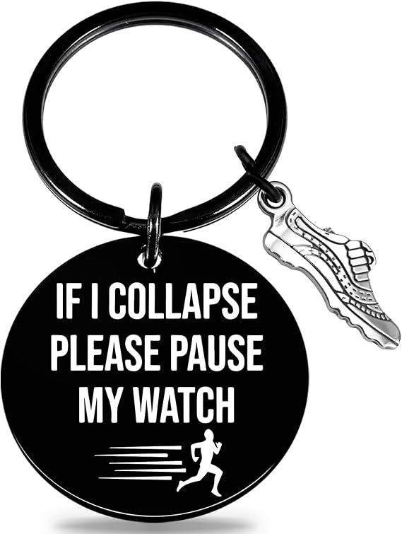 igvean Cool Runner Gifts Running Gift Best Gifts for Runners Men Women | Track and Field Keychain Cross Country Running Present Runner Gear Fun Gift Ideas