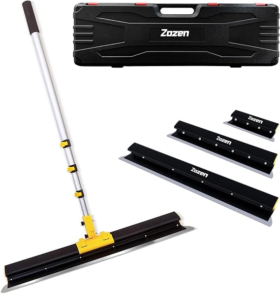 Zozen Drywall Skimming Blade Set with Portable Case,All Aluminum Alloy Body