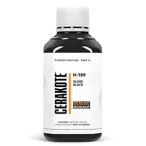 CERAKOTE H-Series Ceramic Coating, Gloss Black, 32 oz, H-109Q