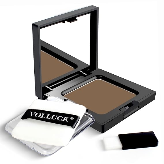Root Touch Up Powder, Instantly Cover Gray Hairline Powder, Root Touch Up powder for Women & Men,Bald Spots, Eyebrows (Light Brown, 0.42 Ounce (Pack of 1))