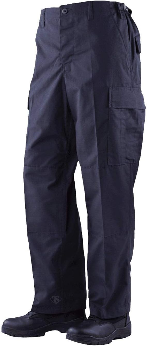 Tru-Spec Classic BDU Tactical Pants for Men - GSA/TAA Compliant BDU Pants with Cargo Pockets, Reinforced Seat and Knees, Adjustable Waist & Legs, Navy - XL