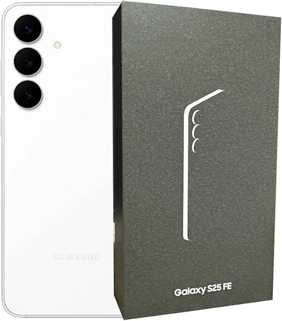 Samsung Galaxy S25 FE 5G SM-S731B Exynos 2400 8GB RAM SIM-Free Unlocked Android 16 Smartphone (White, 512, GB)