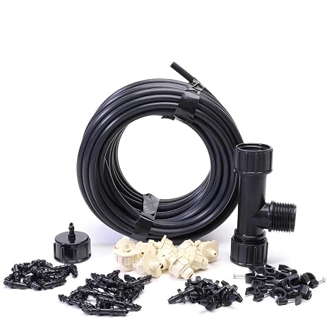 Dripworks Backyard Misting Kit - Includes 3/4 GPH Misters | Agricultural Grade Components | Trusted Brand Since 1991