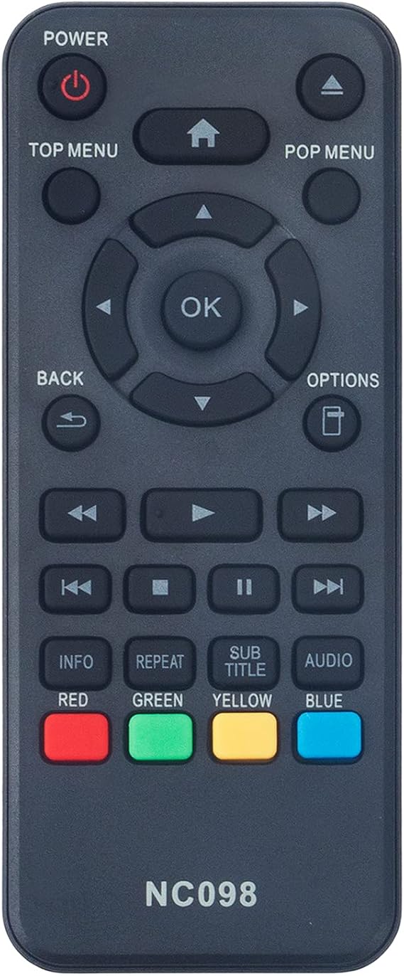 NC098 NC098UL Replacement Remote Control Applicable for Philips Blu-ray DVD