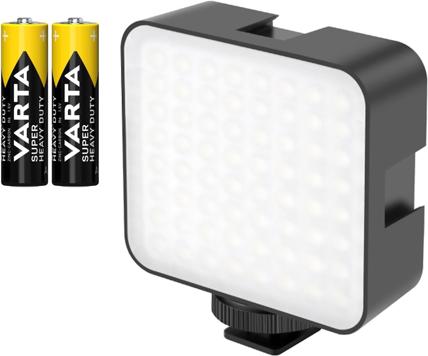 Puluz PU529B Mini Video 64 LED Light Sürekli 6500K Işık Vlog Ürün Youtube Makyaj Vb. Çekimleri DSLR ve Aynasız Fotograf Makinelerine Takılabilir