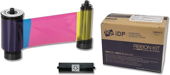 Easy Badges Cardholdir ID Solid 210 Printer Ribbon, 250 YMCKO Prints, EZ659592