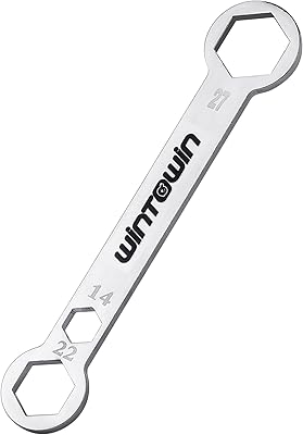 Combo Axle Wrench 14mm x 22mm x 27mm,Used to Remove Most Motorcycle Front and Rear Axles