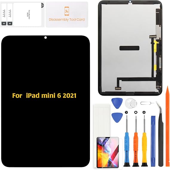 A-MIND for iPad mini 6 Screen Replacement 8.3" Black LCD Display Assembly Touch Screen Digitizer Repair Kit A2567 A2568 A2569 2021
