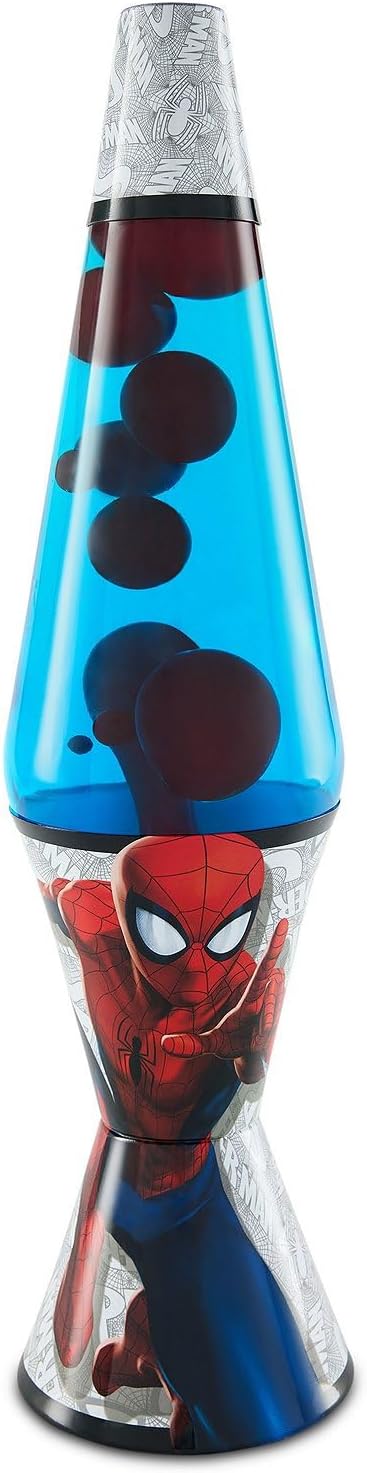 Spencer Gifts Lava Lamp - 17 Inch Blue and Red Spider-Man - The Original