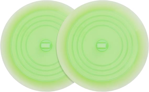 tifanso 2PCS 6" Silicone Bathtub Drain Stopper & Hair Catcher for Bathroom