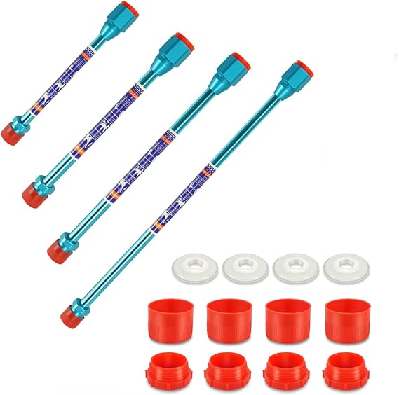 Airless Paint Sprayer Extension Pole Spray Gun Tip Extension Rod 8inch 10inch 12inch 20inch Painting Wand for Airless Spray Gun Painting (Blue 4pcs)