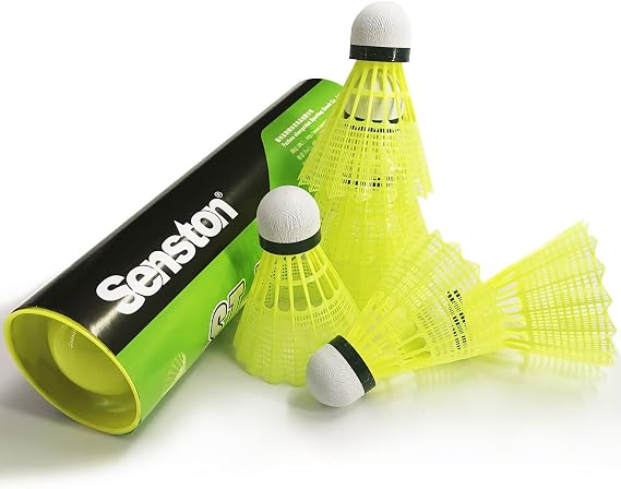 Senston Badminton Shuttlecocks Badminton Shuttlecocks Birdies Durability Stability Shuttlecock for Outdoor Indoor Sports Activities/Training