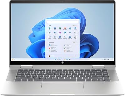 HP Envy x360 Laptop, 15.6 1920 x 1080 Touchscreen, Intel Core i5-1335U 10-Core, 8GB LPDDR5, 1TB SSD, Windows 10 Home, Backlit Keyboard, Thunderbolt 4, 720p HD Camera, Natural Silver