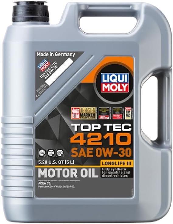 Liqui Moly- Pack of 4 - 5L Top Tec 4210 Motor Oil 0W30 (22158)