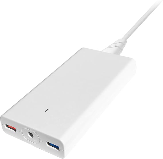 BatPower A90 Slim 120W PD Laptop Charger - Magnetic Adapter Compatible with MacBook Pro/Air, Dual USB QC3.0 Fast Charge for Tablets & Smartphones