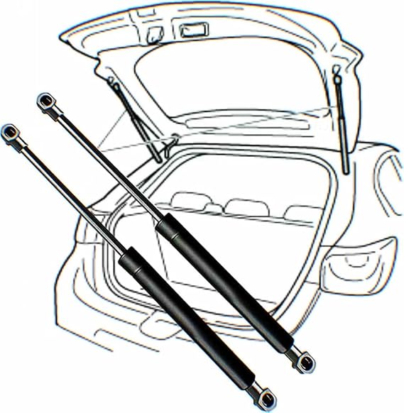 1 Pair Liftgate Lift Supports Struts Shocks Dampers for Mitsubishi Eclipse 2006-2009 | GS Coupe | With Out Spoiler 17inch