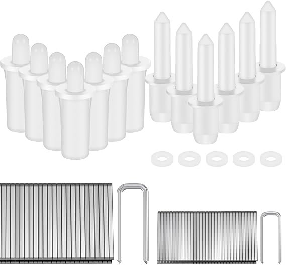 220Pcs Plantation Shutter Tool Repair Kit, Spring Loaded Pins, Louver Staples & Repair Pins, Mixed Sizes for Window Shutters, Cabinets & Blinds