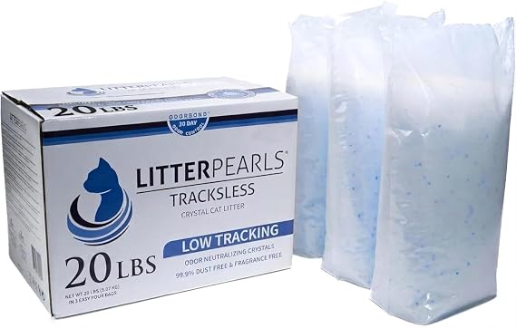 Litter Pearls TracksLess Low-Tracking 30-Day Odor Control Litter 20lbs