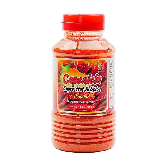 First Taste Capsaicin Super Hot & Spicy Chili Pepper Powder - Korean Cayenne Style Ground Red Pepper, 14.1oz (400g)