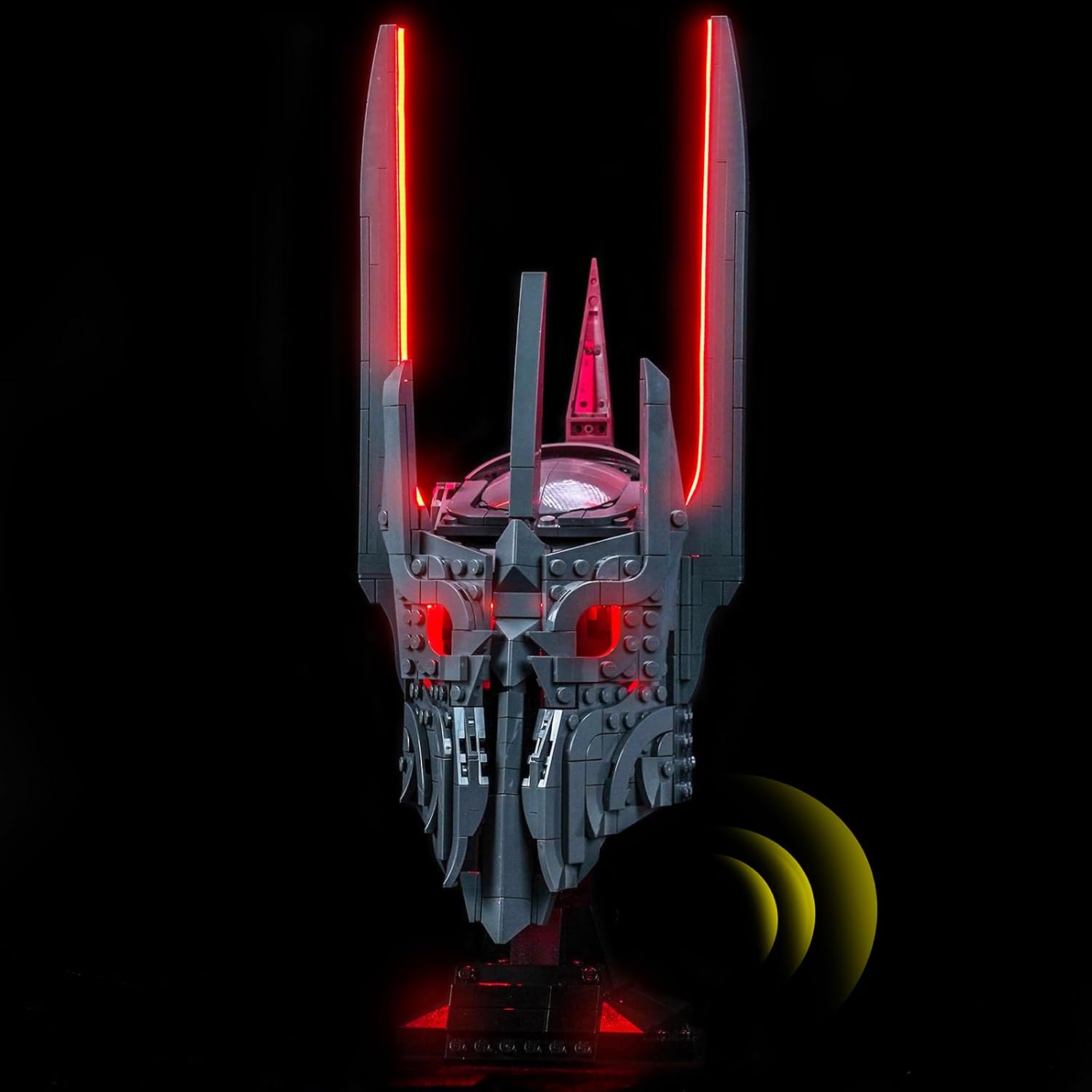 LocoLee RC LED Light Set Compatible with LEGO 11373 Sauron's Helmet LED Decoration Lighting Kit Compatible with LEGO 11373 Building Blocks Model Lighting Kit Only, Model Not Included