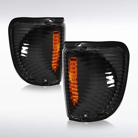Autozensation Corner Lights For 1992-2006 Ford Econoline E150/E250 Black