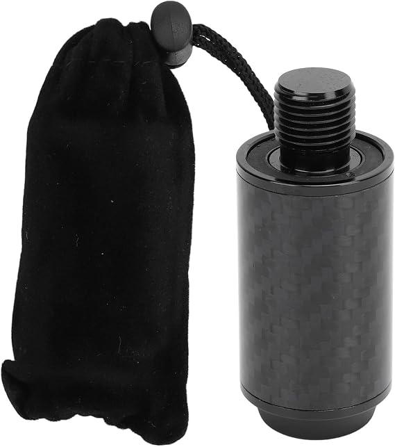 Predator Compatible 2 Inch Carbon Fiber Pool Cue Extension Telescopic Billiard Extender with Rubber Plugging for Enhanced Reach and Balance