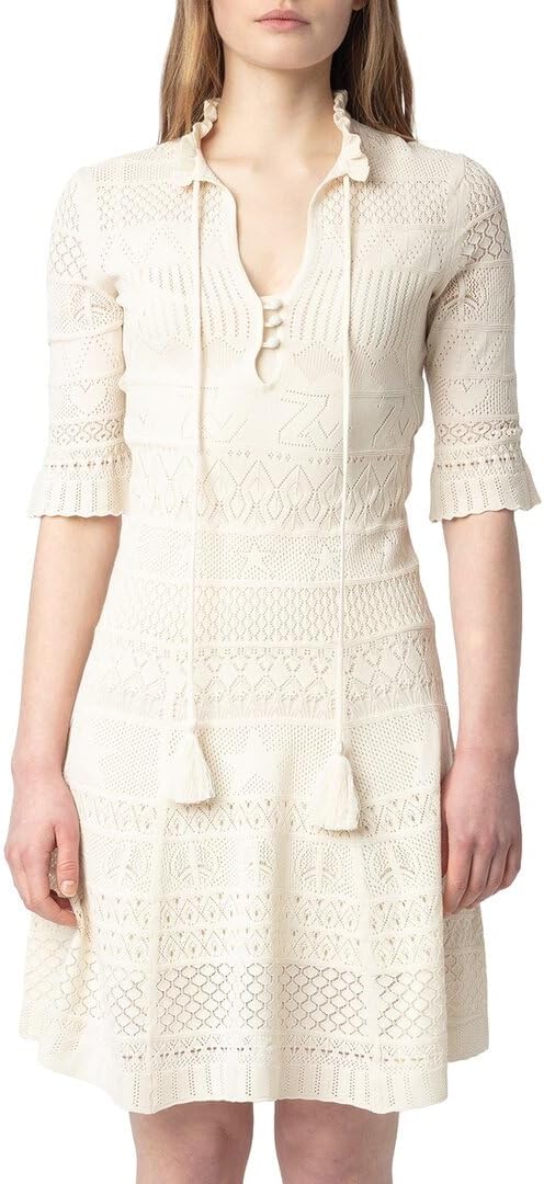 Zadig & Voltaire Womens Memphisa Pointelle Dress, L