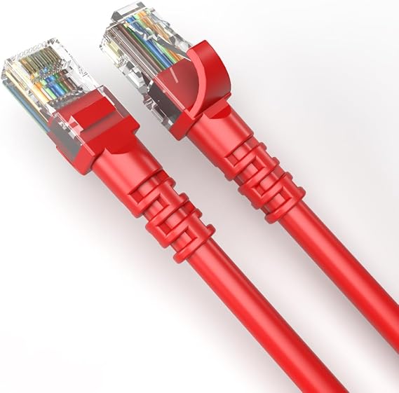 DERKAB 3 Metre CAT6 Network-Ağ-Ethernet Kablosu Kırmızı