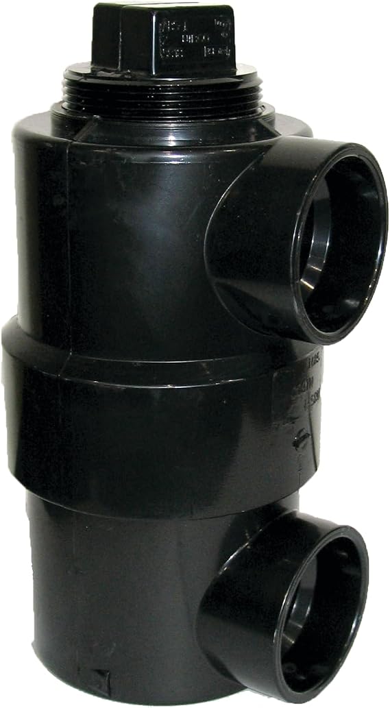 NIBCO Fig No 5891, 1-1/2 in. x 3 in. x 6 in. ABS DWV Swivel Drum Trap Hub x Hub x Cleanout with Plug