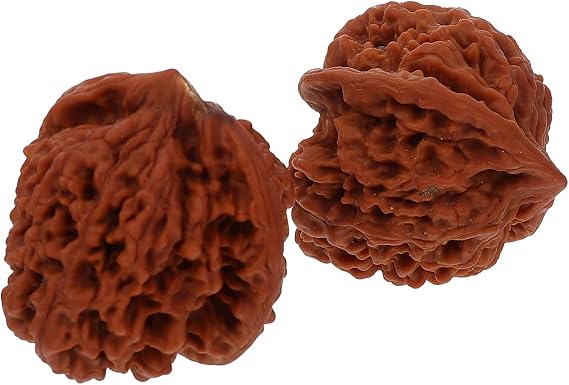 2 Pcs Natural Walnut Baoding Balls for Hand Exercise - 45mm Traditional Wenwan Chinese Massage Balls for Finger Flexibility & Stress Relief - Wood Handballs for Grip Strength & Coordination