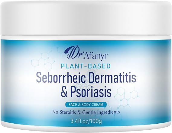 Seborrheic Dermatitis Psoriasis Care Cream - Dry Scalp Face & Body Moisturizer with Anti Itch & Dandruff Relief, Daily Soothing Skin Care for Men & Women