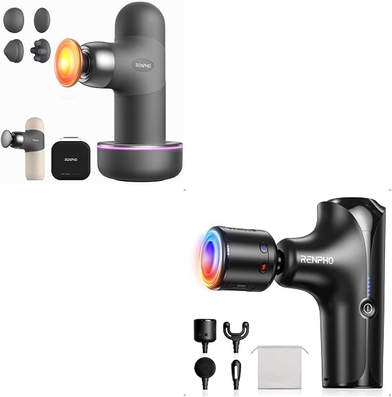 RENPHO Mini Thermacool Massage Gun with Heat and Cold, Mini Thermal Deluxe Massage Gun with Heat