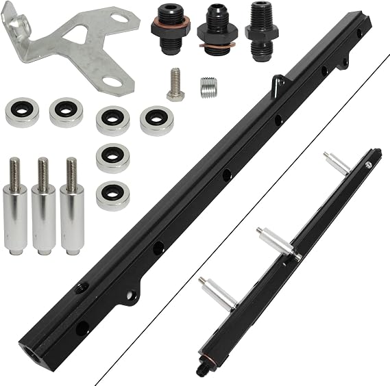 High Flow Fuel Injector Rail for Toyota Supra Aristo JZA80 2JZ 2JZ-GTE MKV JZS 147 Twin Turbo Upgrade 1992-2002 3.0L L6 Engine