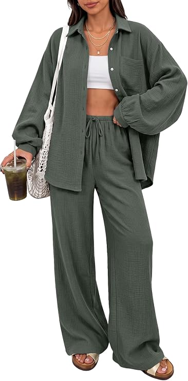 LILLUSORY Womens 2 Piece Matching Lounge Sets Oversized Fall Outfits