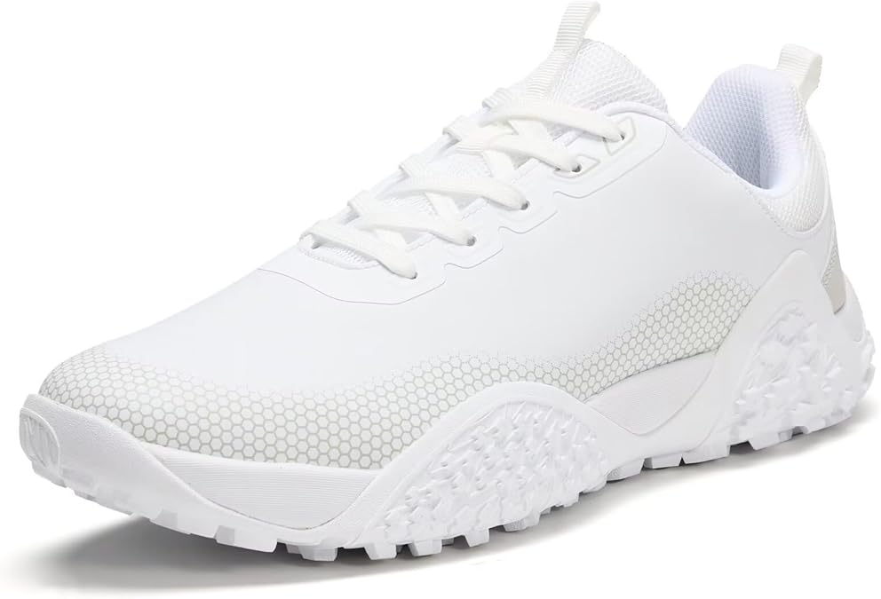 Wide Golf Shoes for Men Spikeless Professional Outdoor Waterproof Golfing Footwears Sneakers with Arch Support